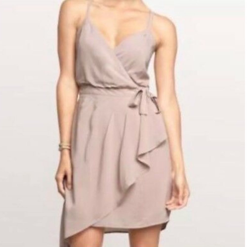 Gap criss cross ballet pink wrap dress